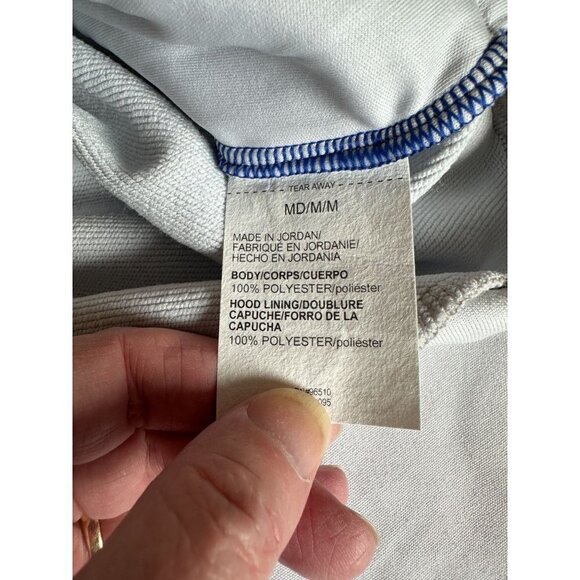 Under Armour Color Block Hoodie Women's Size Medium Blue White Gray New $70 - Picture 9 of 12